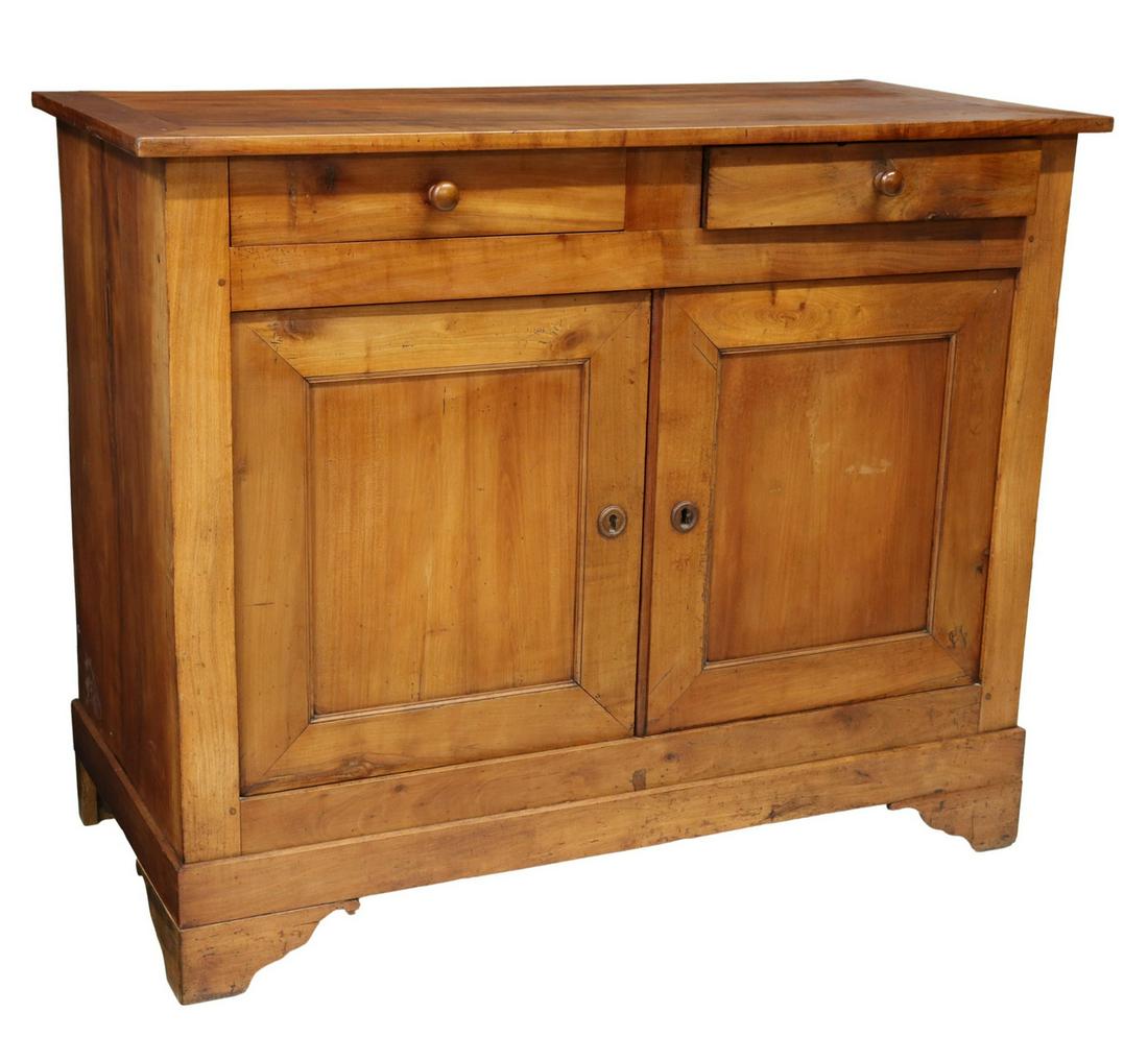 FRENCH LOUIS PHILIPPE PERIOD FRUITWOOD SIDEBOARD (1 of 6)