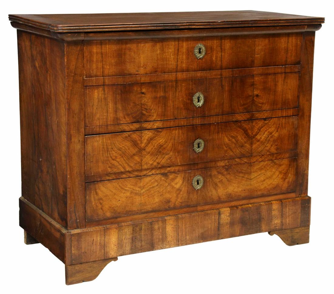 FRENCH LOUIS PHILIPPE WALNUT SECRETARY COMMODE (1 of 5)