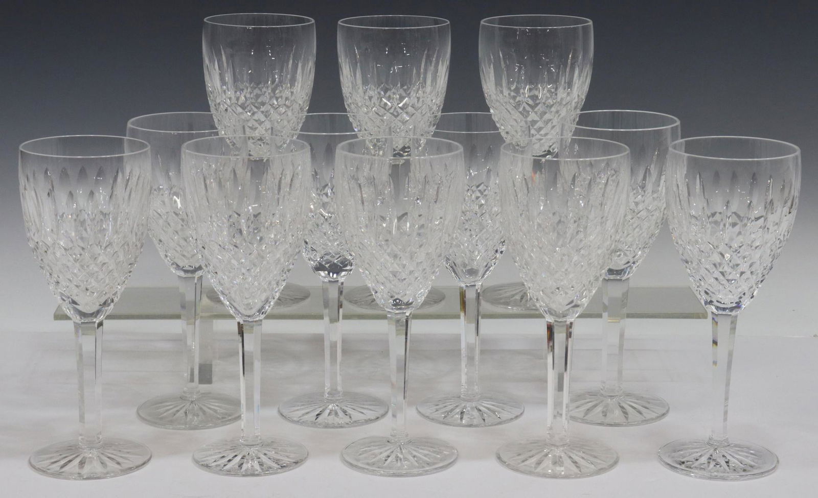 (12) WATERFORD 'CASTLEMAINE' CUT CRYSTAL GOBLETS (1 of 3)