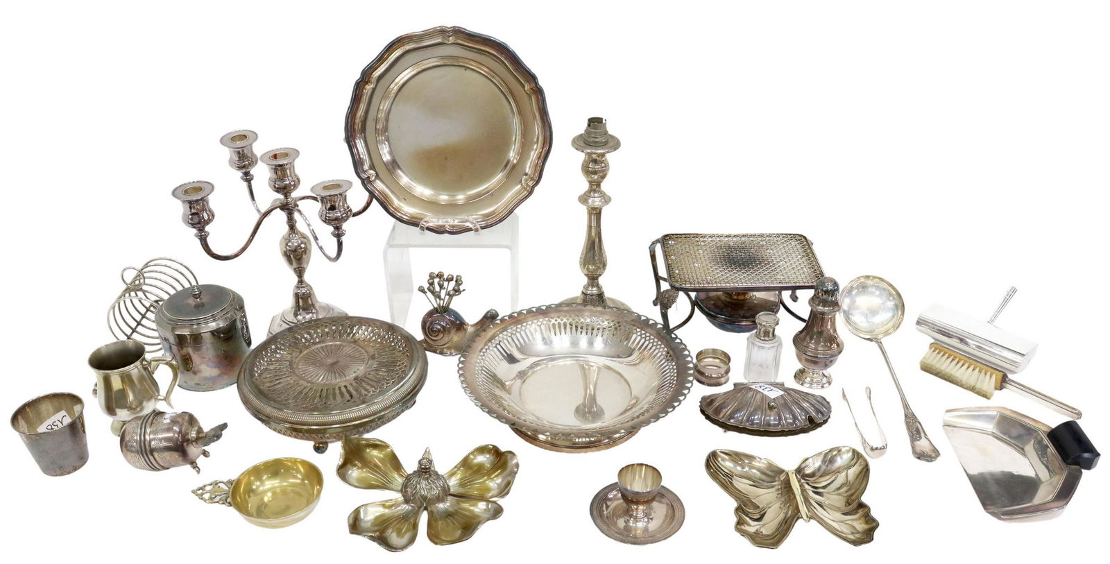 (25) FRENCH SILVERPLATE TABLE ITEMS (1 of 7)