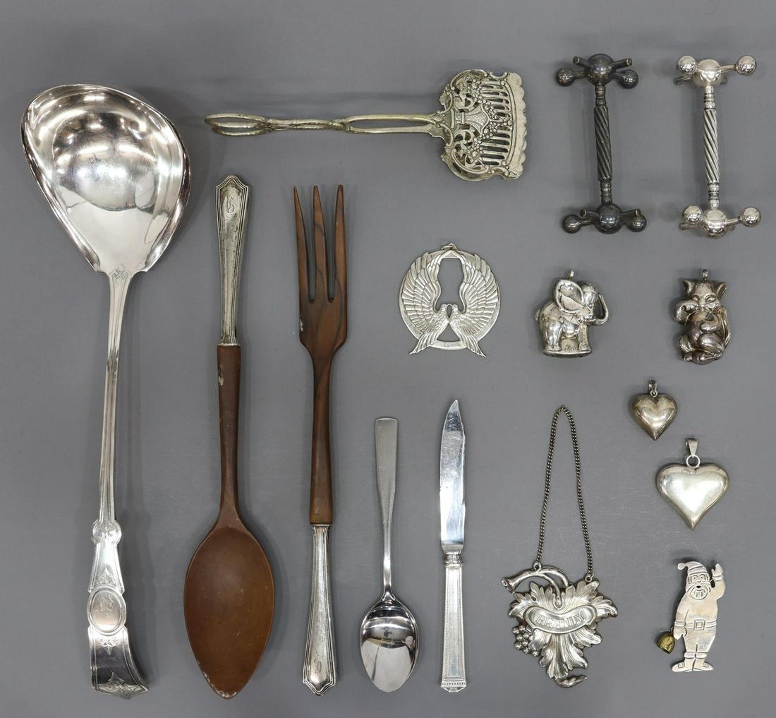 (15) STERLING & OTHER METAL DECORATIVE ITEMS (1 of 7)