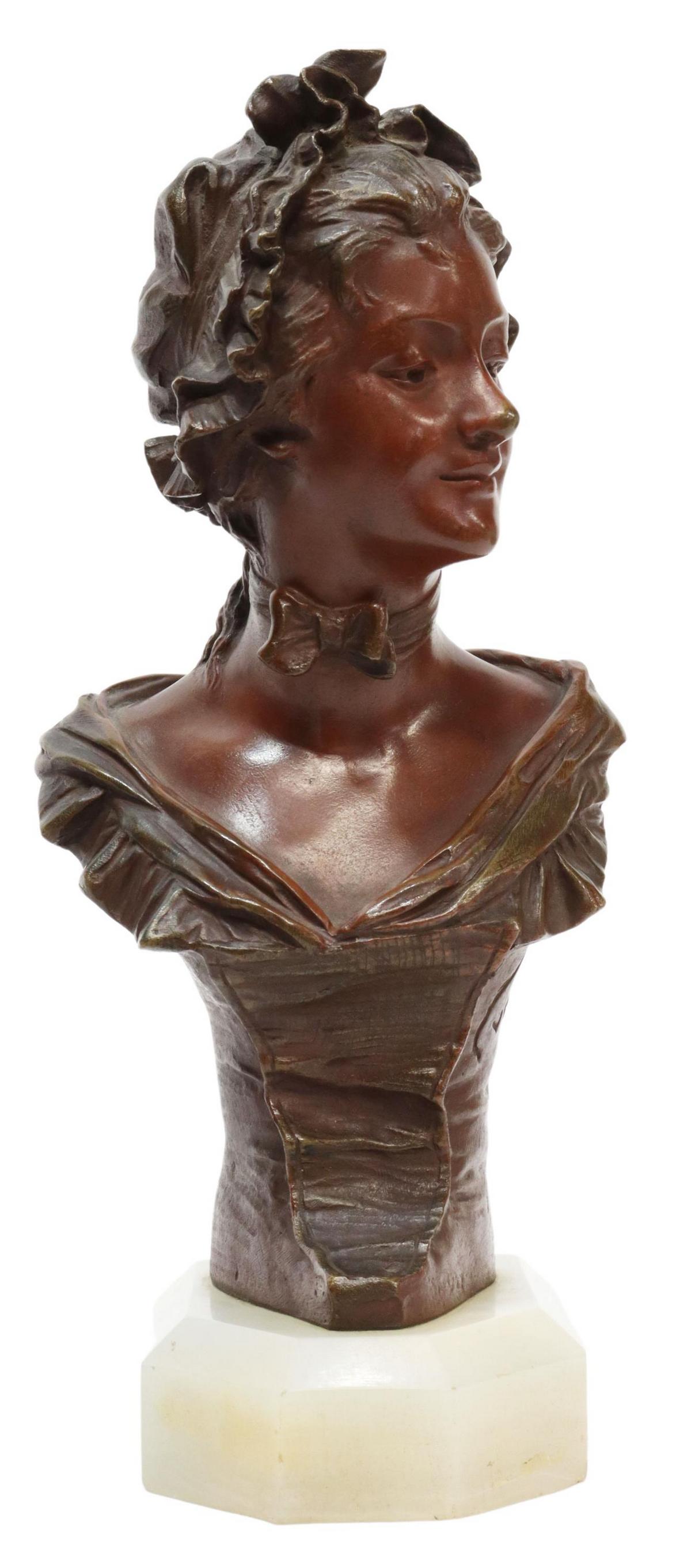 GEORGES VAN DER STRAETEN (1856-1928) BRONZE BUST (1 of 4)