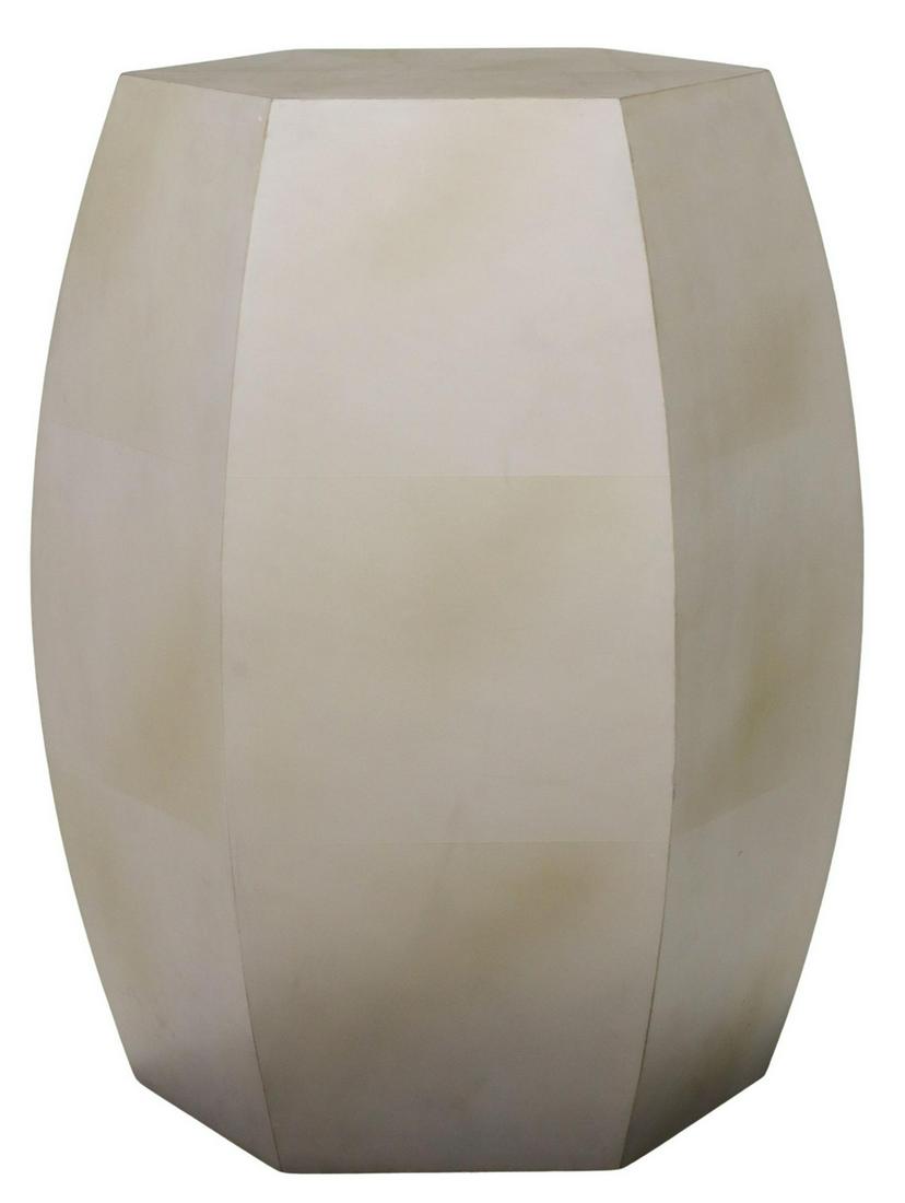 KARL SPRINGER STYLE PARCHMENT-COVERED SIDE TABLE (1 of 3)