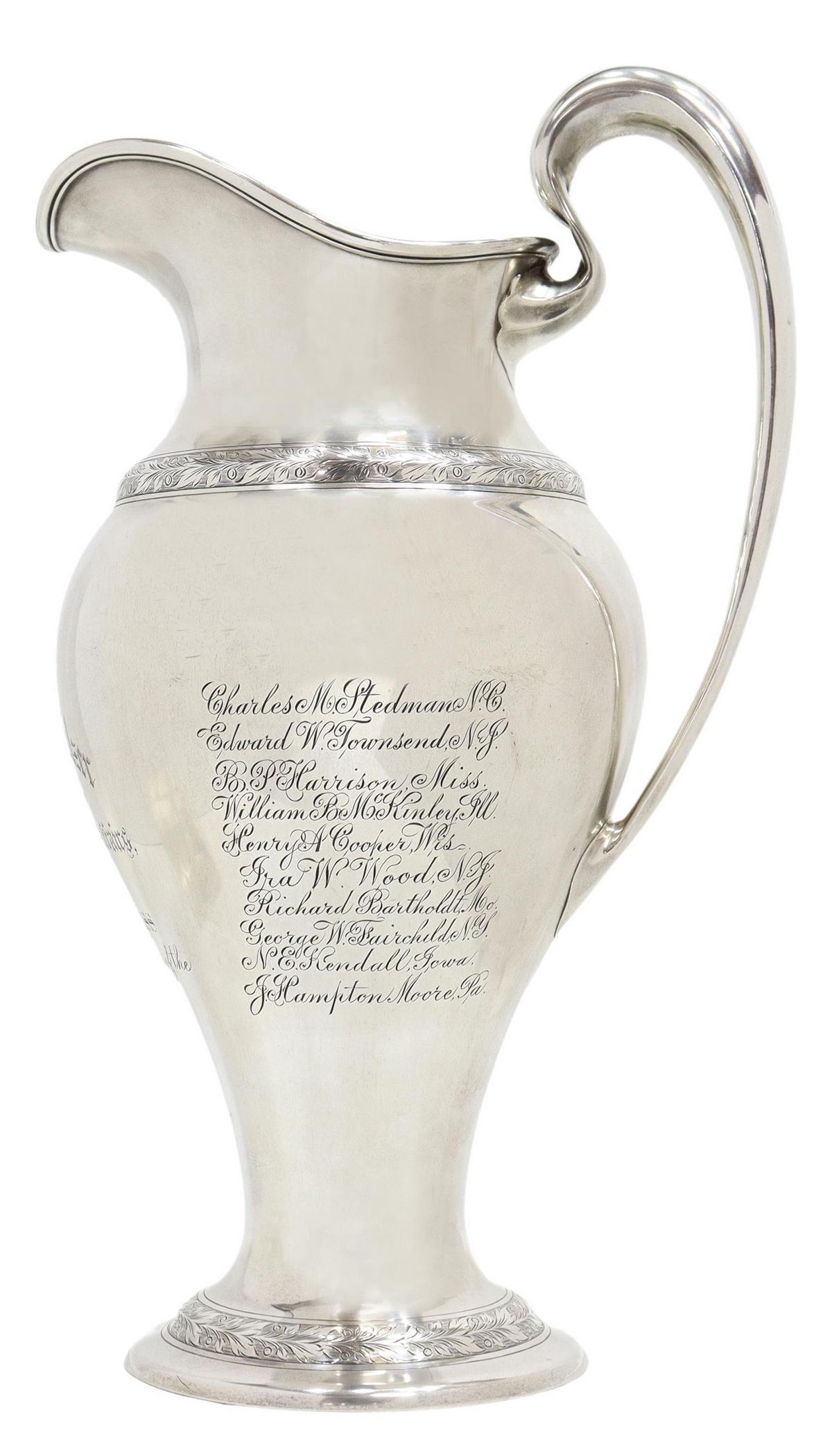 TIFFANY SILVER 62ND CONGRESS PRESENTATION PITCHER (1 of 8)
