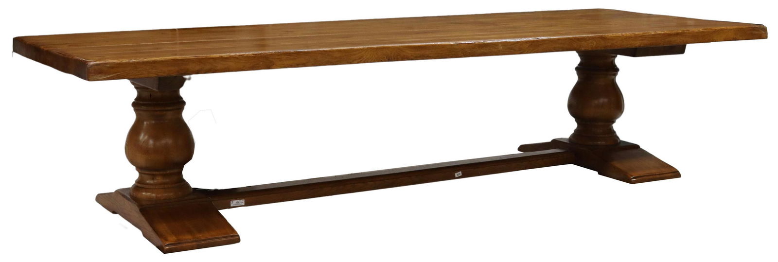 MONUMENTAL FRENCH OAK MONASTERY TABLE, 138"L (1 of 4)