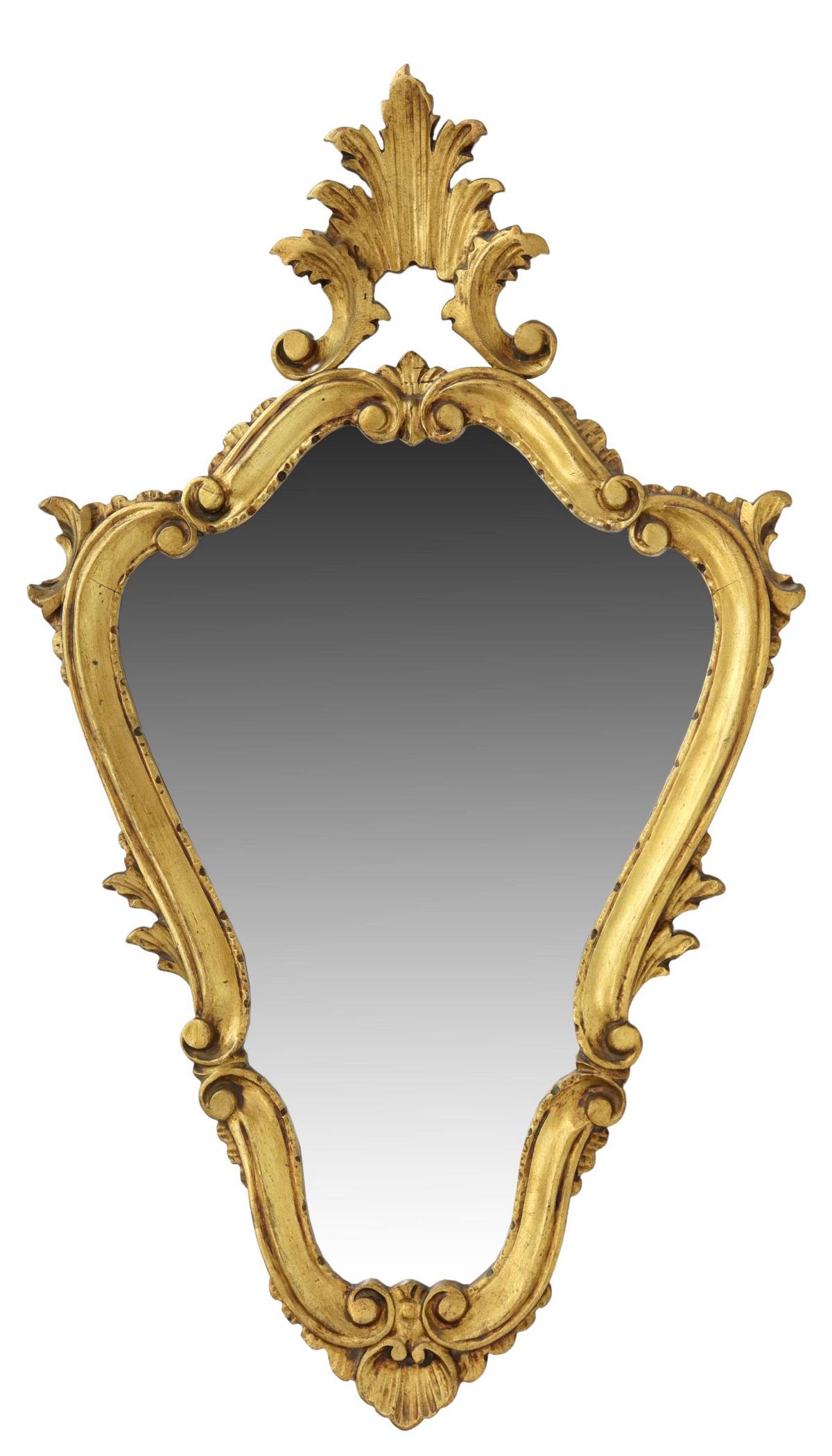 ITALIAN FLORENTINE GILTWOOD WALL MIRROR (1 of 3)