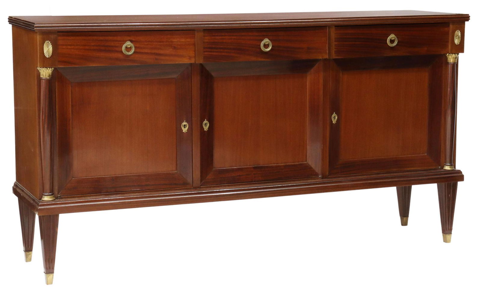 FRENCH EMPIRE STYLE MAHOGANY SIDEBOARD (1 of 5)