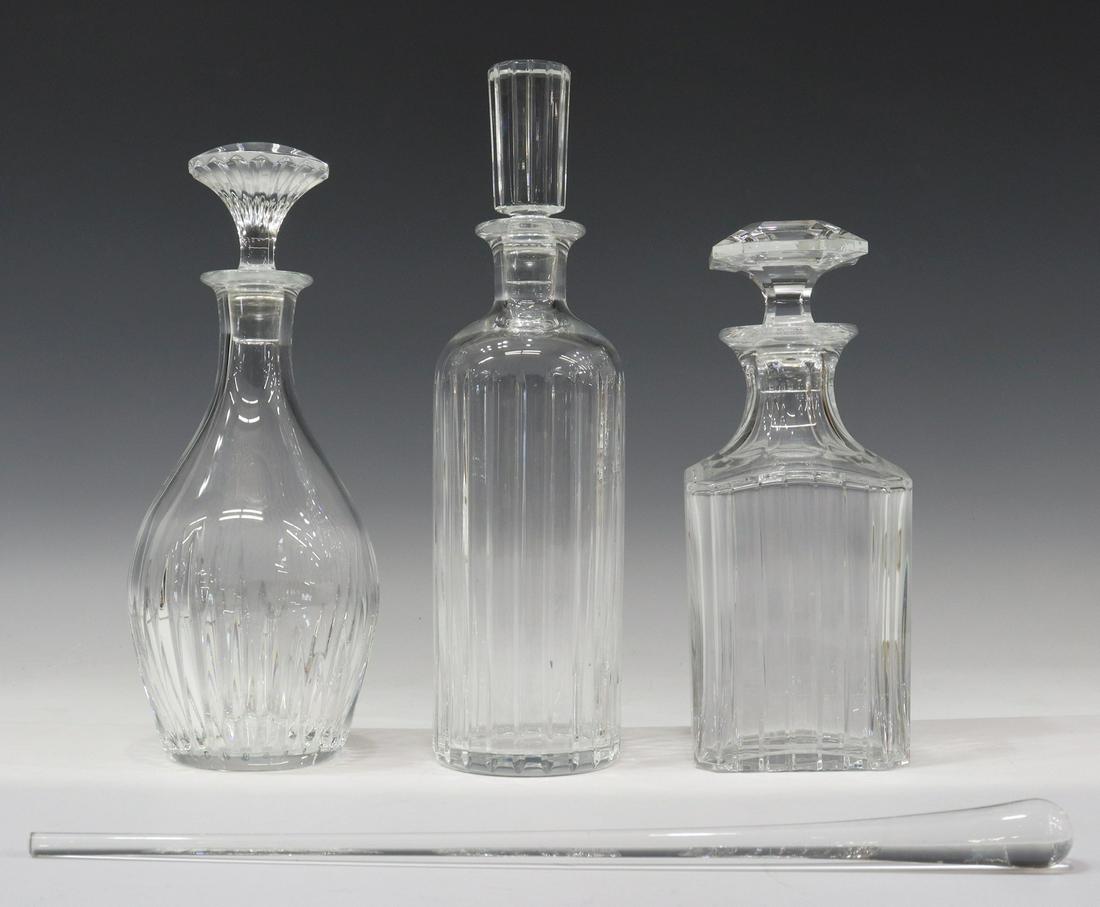 (4) FRENCH BACCARAT CRYSTAL DECANTERS & MUDDLER (1 of 5)