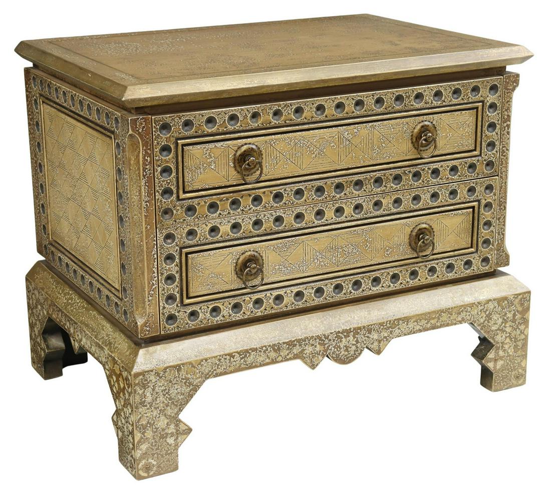 DECORATOR CHEST OF TWO DRAWERS/ NIGHTSTAND (1 of 5)