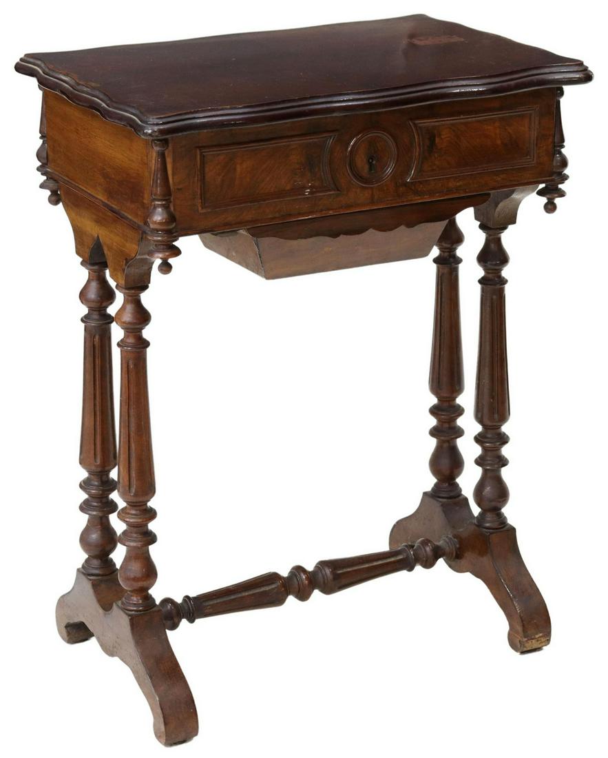 FRENCH LOUIS PHILIPPE TRAVAILLEUSE SEWING TABLE (1 of 6)
