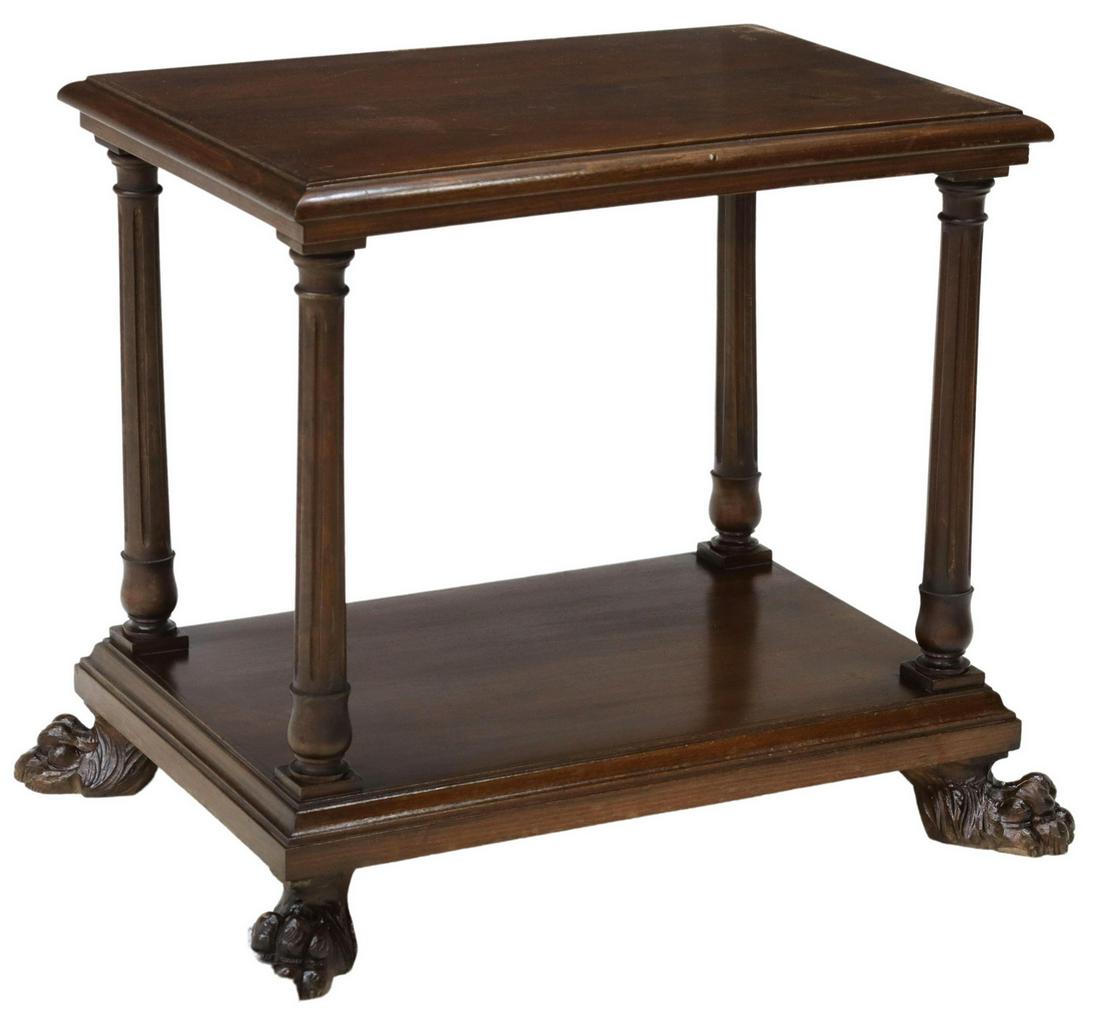 ITALIAN RENAISSANCE REVIVAL CARVED SIDE TABLE (1 of 5)