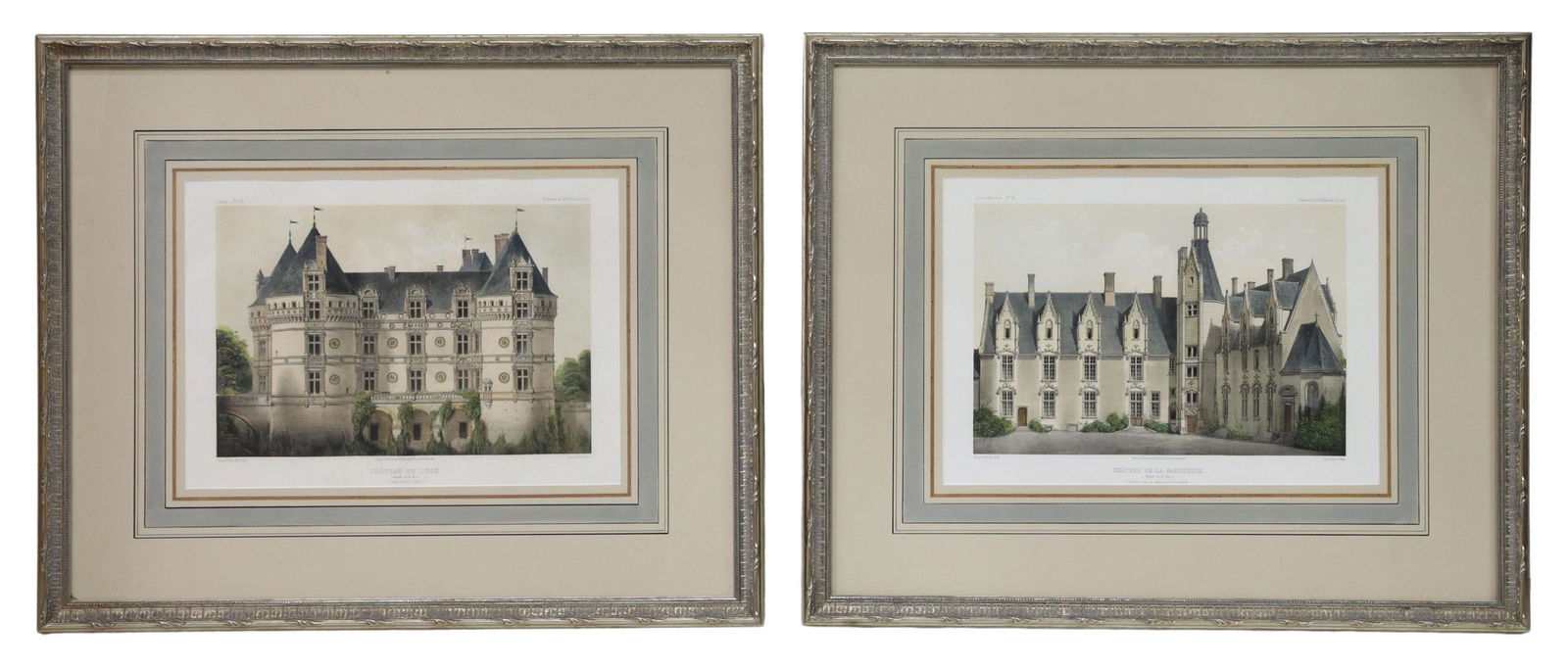 (2) VICTOR PETIT FRENCH CHATEAUX LITHOGRAPHS (1 of 5)