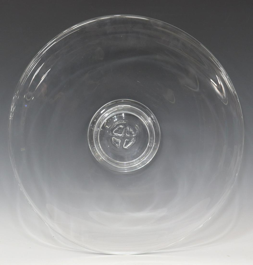 LARGE SIMON PEARCE 'REVERE' ART GLASS PLATTER (1 of 4)