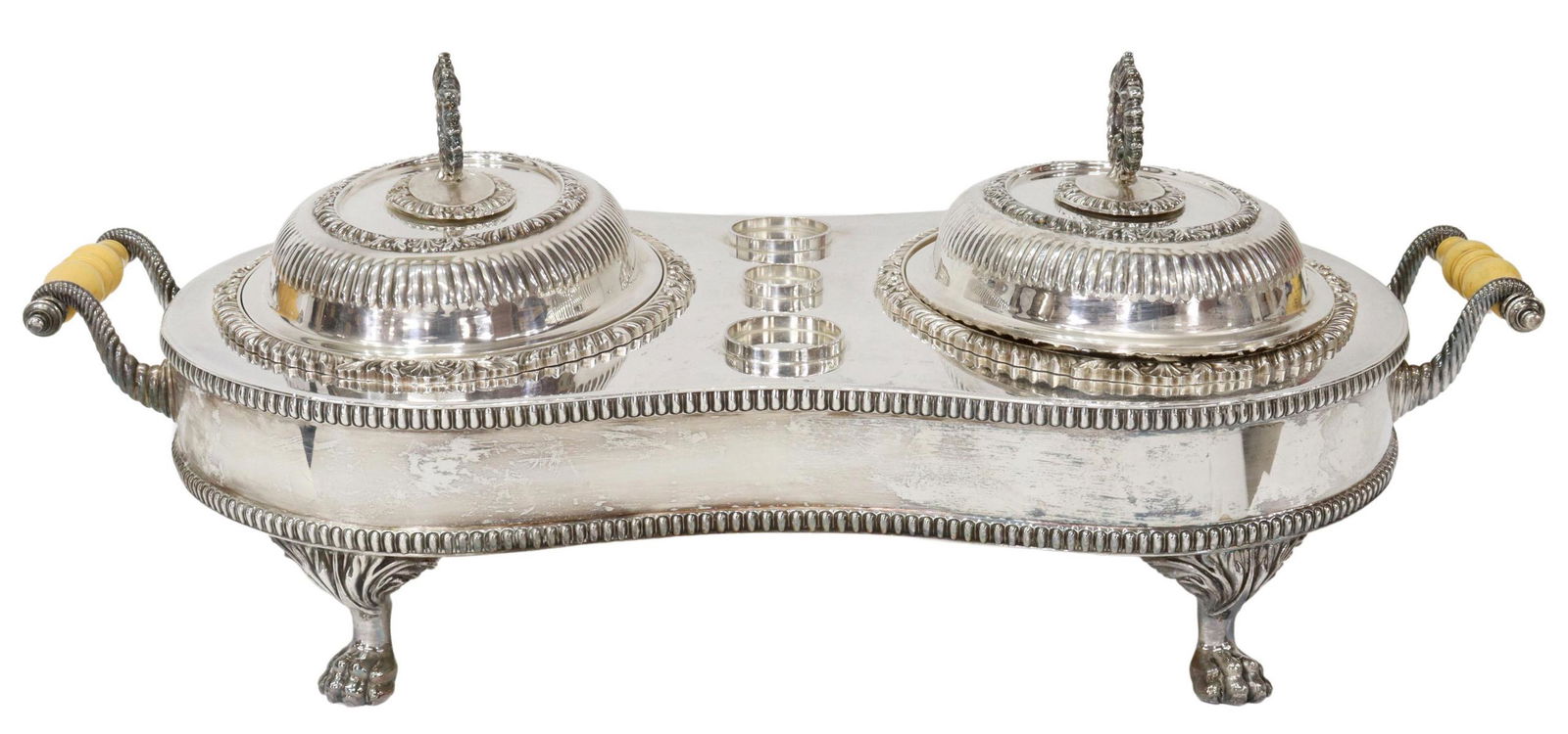 AMERICAN SILVERPLATE DOUBLE CHAFING DISH / WARMER (1 of 5)