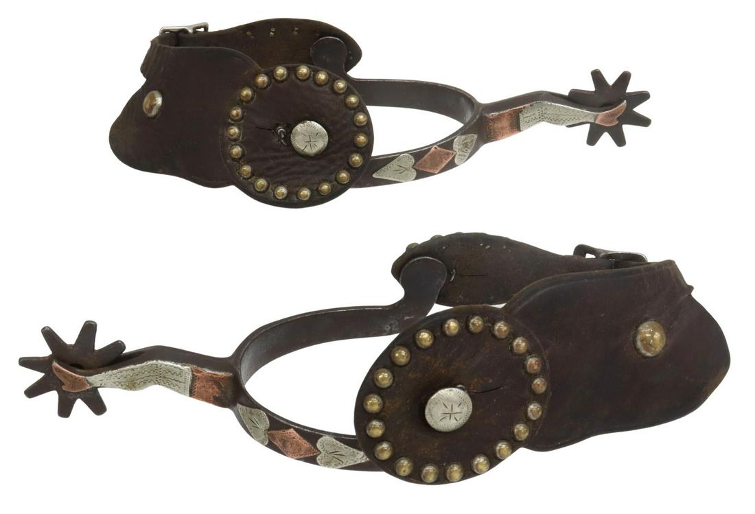 SCARCE TOM JOHNSON SR. GAL LEG SPURS (1 of 5)