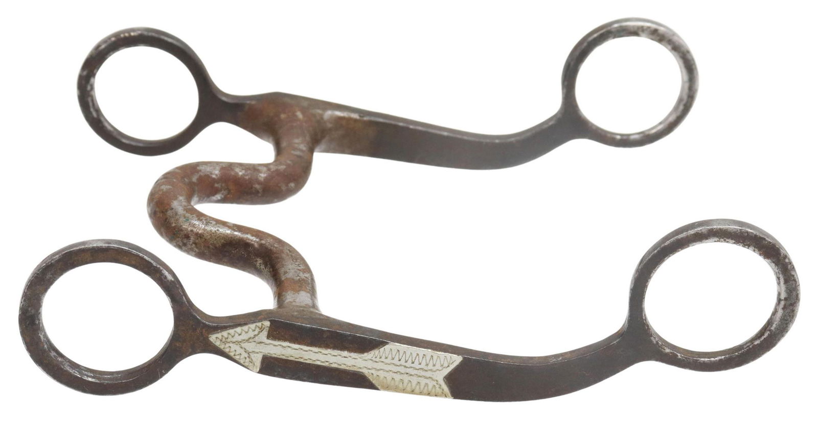 CROCKETT STRAIGHT ARROW PATTERN HORSE BIT (1 of 4)