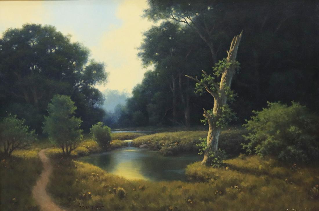 ROLAND DELBERT ENRIGHT (D.1983) RIVER LANDSCAPE (1 of 4)