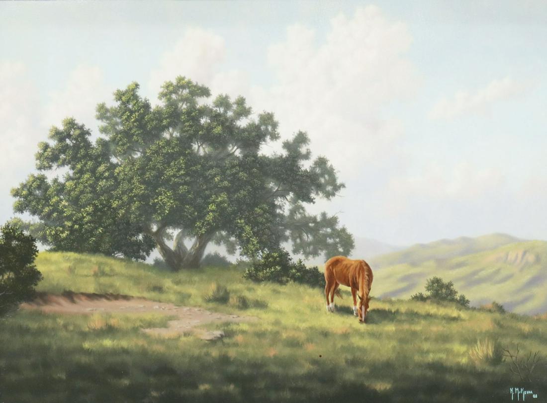 KENNY McKENNA (B.1950) COUNTRY MEADOW, 12" X 16" (1 of 4)