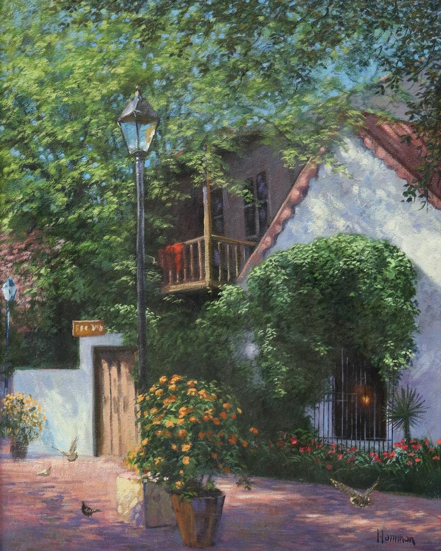 ROBERT HAMMAN (TX, B.1938) SAN ANTONIO COURTYARD (1 of 4)