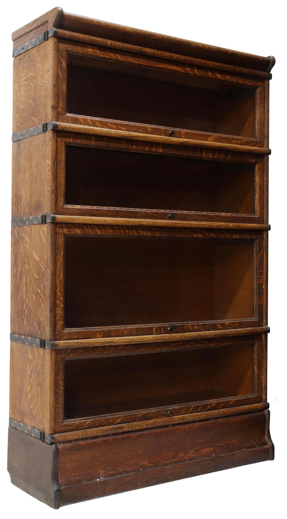 MACEY CO. OAK FOUR-STACK LAWYER'S BOOKCASE (1 of 6)