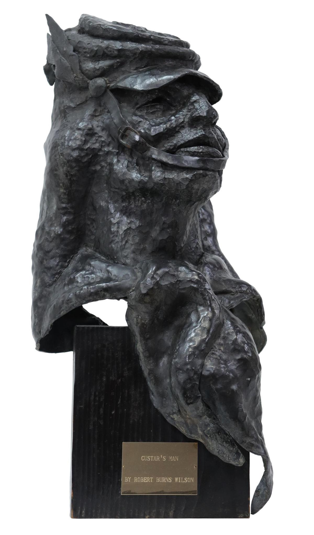 ROBERT BURNS WILSON (B.1929) 'CUSTER'S SCOUT' 21"H (1 of 7)