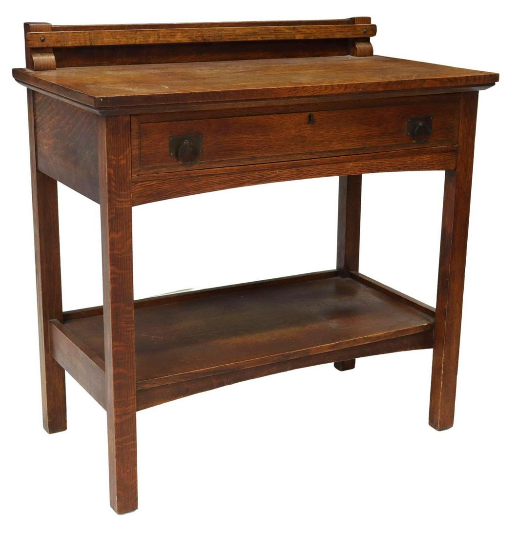 AMERICAN LUCE FURNITURE CO. CRAFTSMAN OAK SERVER (1 of 5)