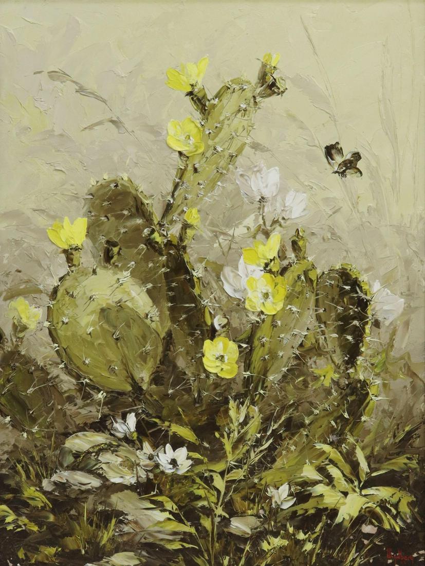 DALHART WINDBERG (TX, B.1933) CACTUS, 24" X 18" (1 of 4)