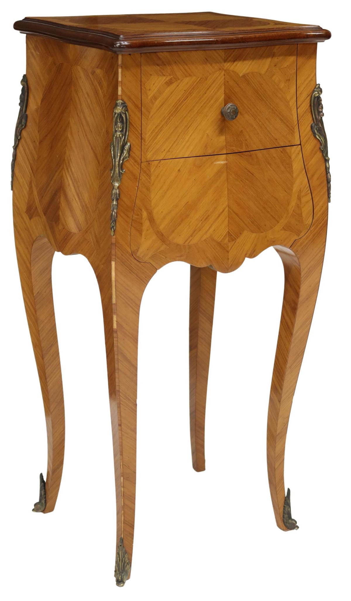 FRENCH LOUIS XV STYLE BEDSIDE CABINET (1 of 5)