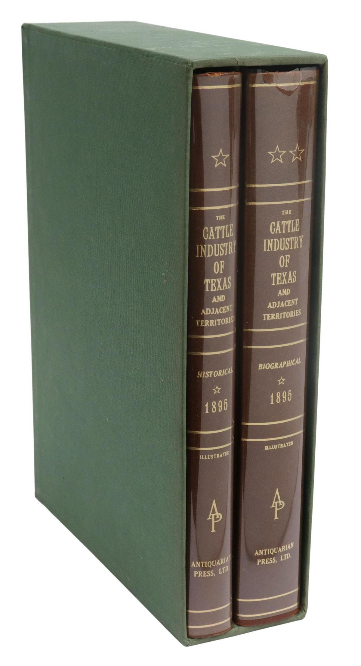 (2 VOL) BOOK: CATTLE INDUSTRY OF TEXAS DOBIE INTRO (1 of 5)