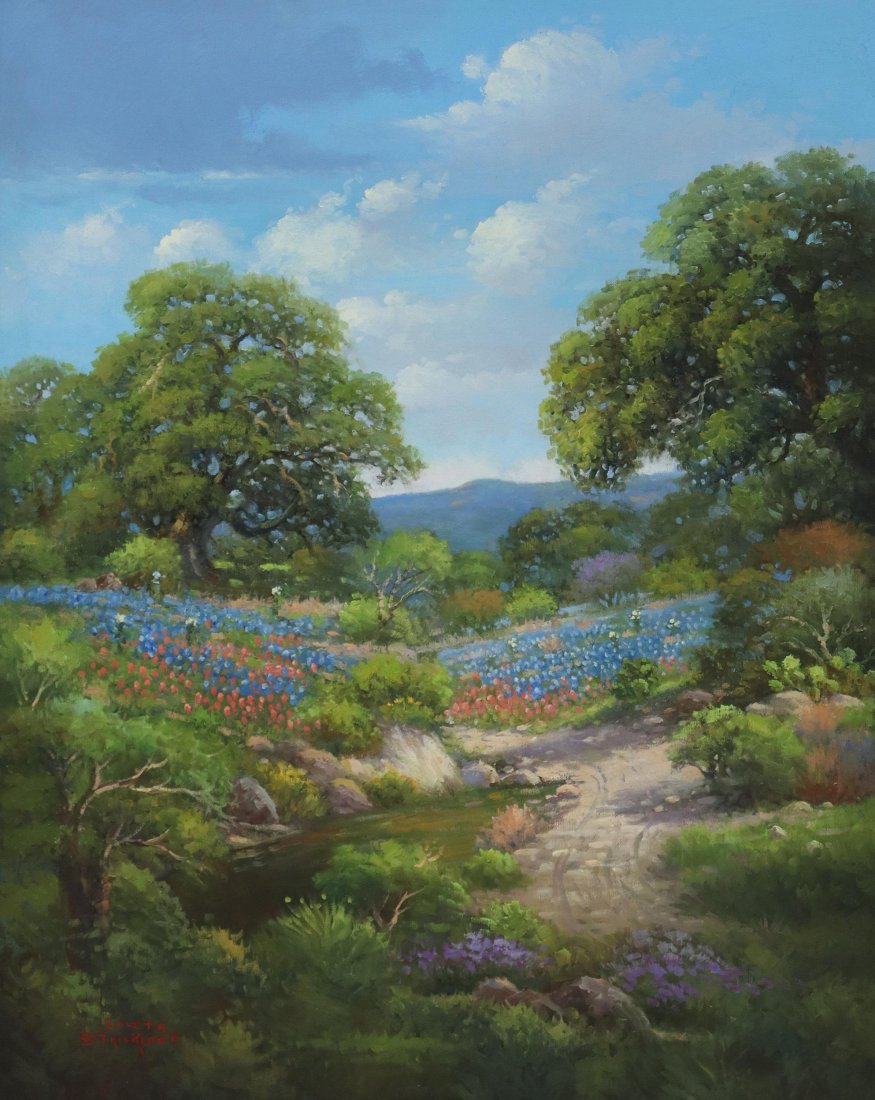 LOVETA STRICKLAND (TX, B.1928) LOW WATER CROSSING (1 of 5)