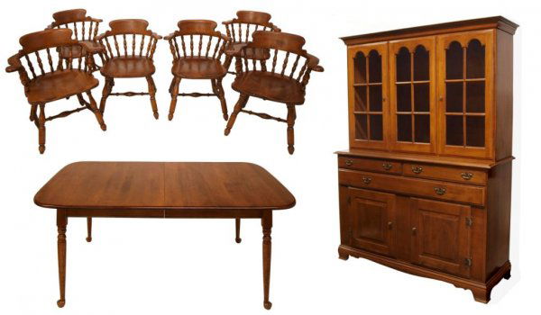 Vintage Heywood Wakefield Cinnamon Dining Room Set May 22 2010 Austin Auction Gallery In Tx