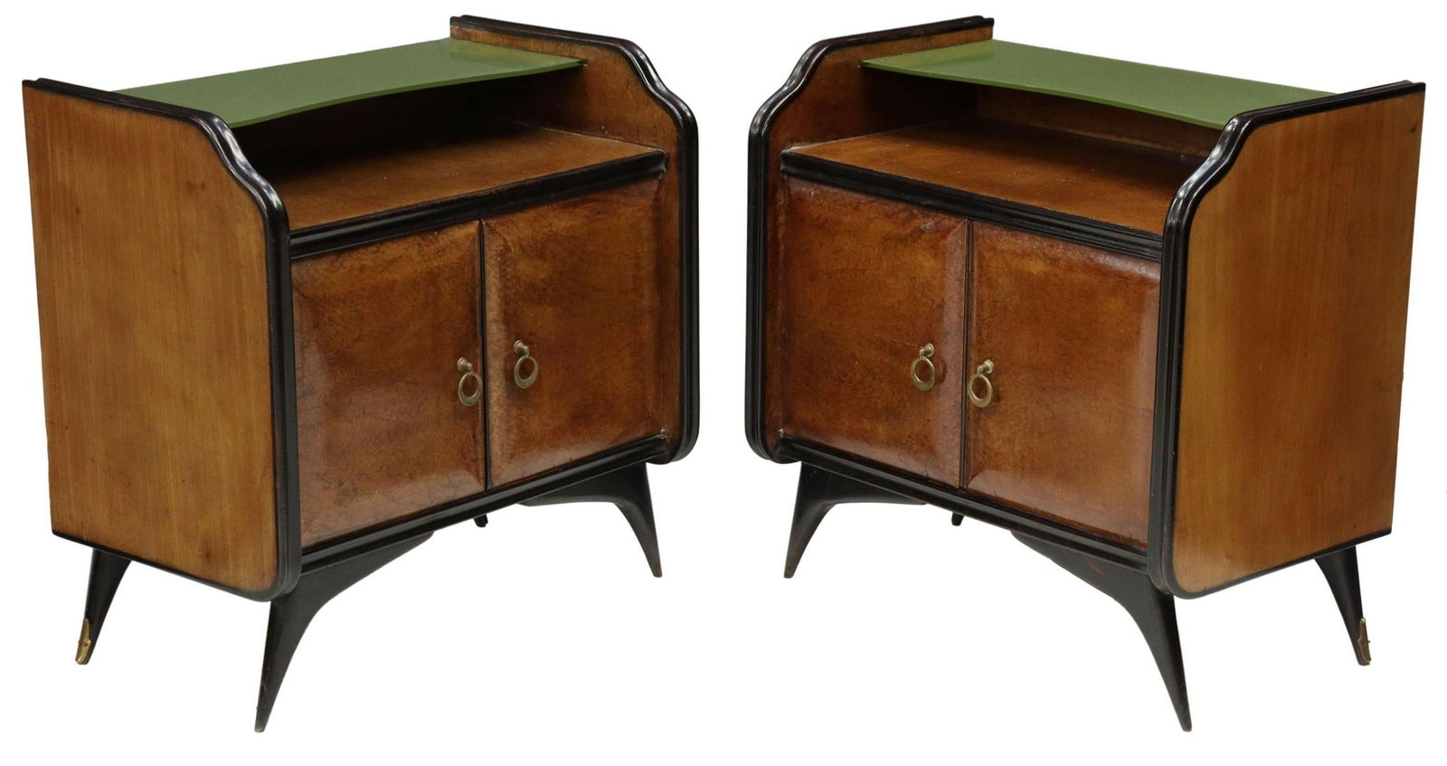 (2) ITALIAN MID-CENTURY MODERN BEDSIDE CABINETS (1 of 5)