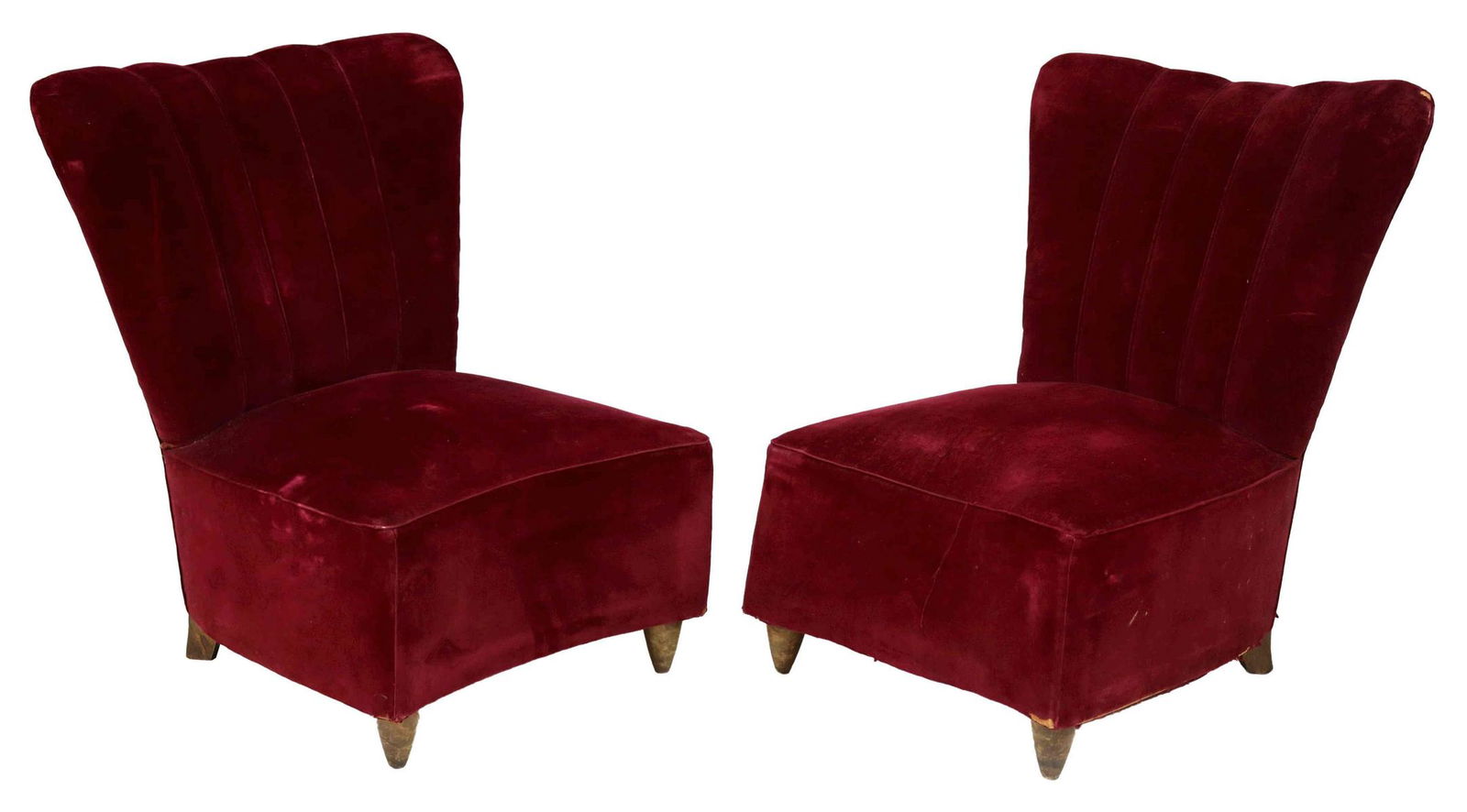 2) GUGLIELMO ULRICH ITALIAN MID-CENTURY LOW CHAIRS (1 of 3)