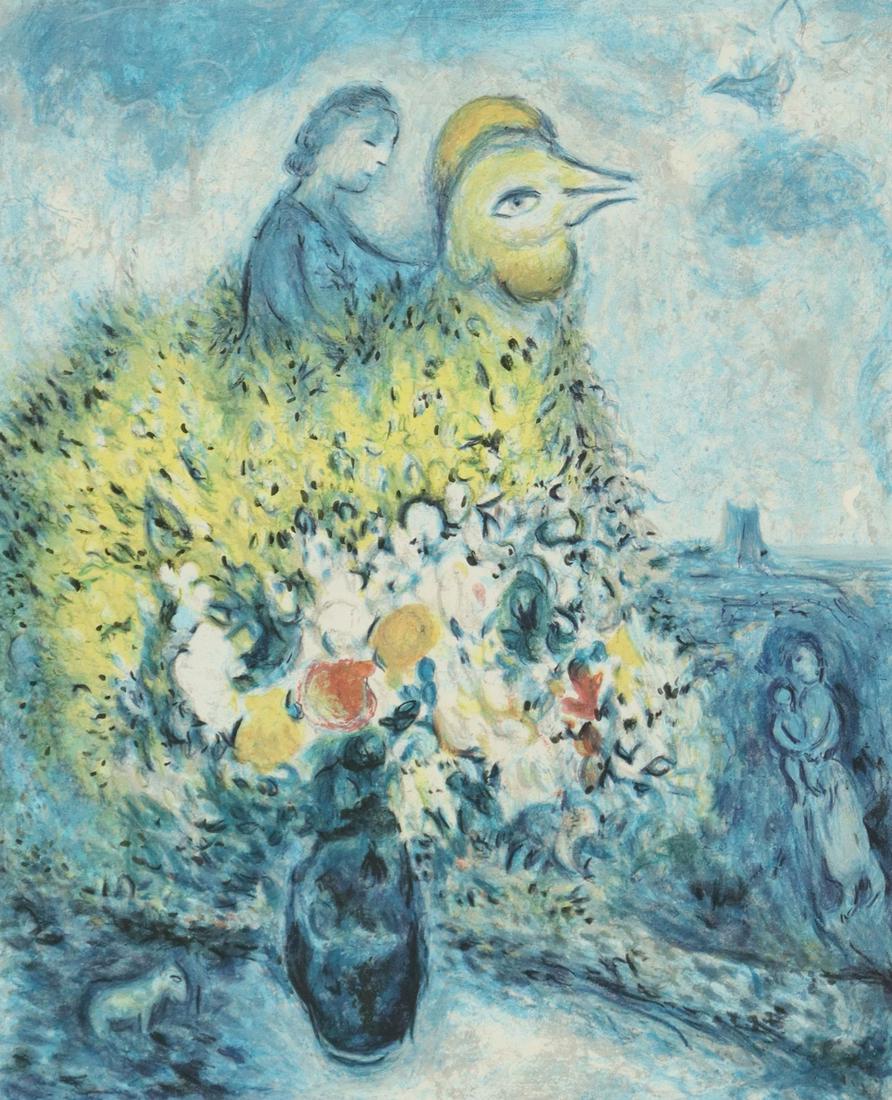 LE COQ AVEC BOUQUET LITHOGRAPH AFTER MARC CHAGALL (1 of 5)