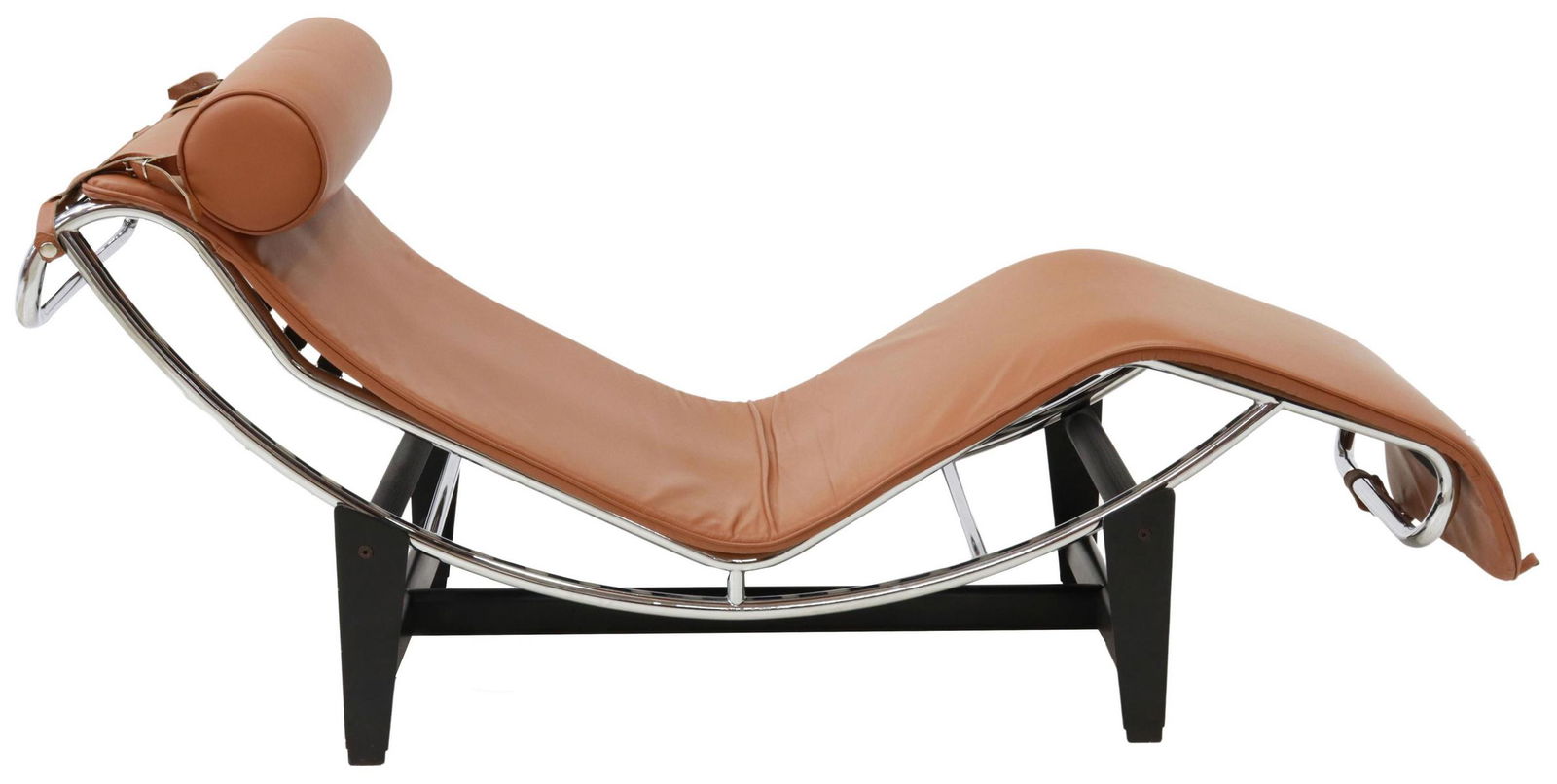 MANNER OF CORBUSIER MODERNIST LEATHER CHAISE (1 of 3)