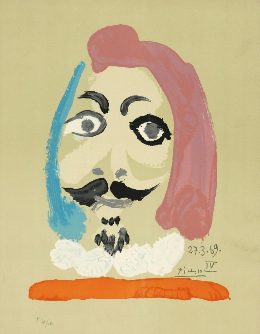 IMAGINARY PORTRAIT LITHOGRAPH AFTER PABLO PICASSO (1 of 5)