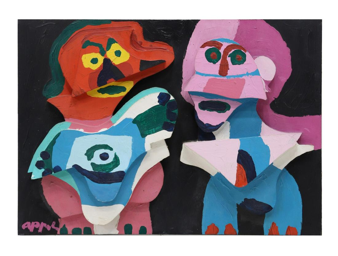 KAREL APPEL (1921-2006) PAINTED WOOD SCULPTURE (1 of 5)