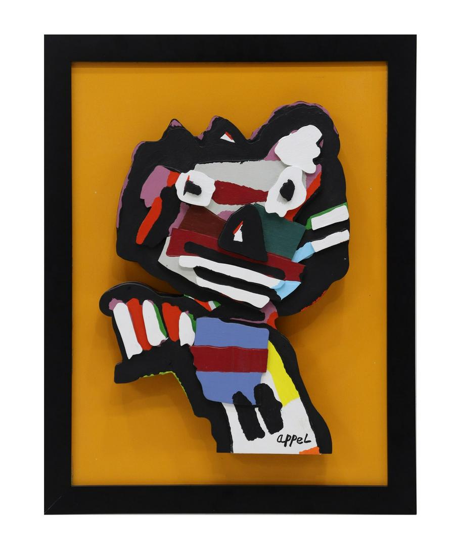 KAREL APPEL (1921-2006) PAINTED WOOD SCULPTURE (1 of 4)
