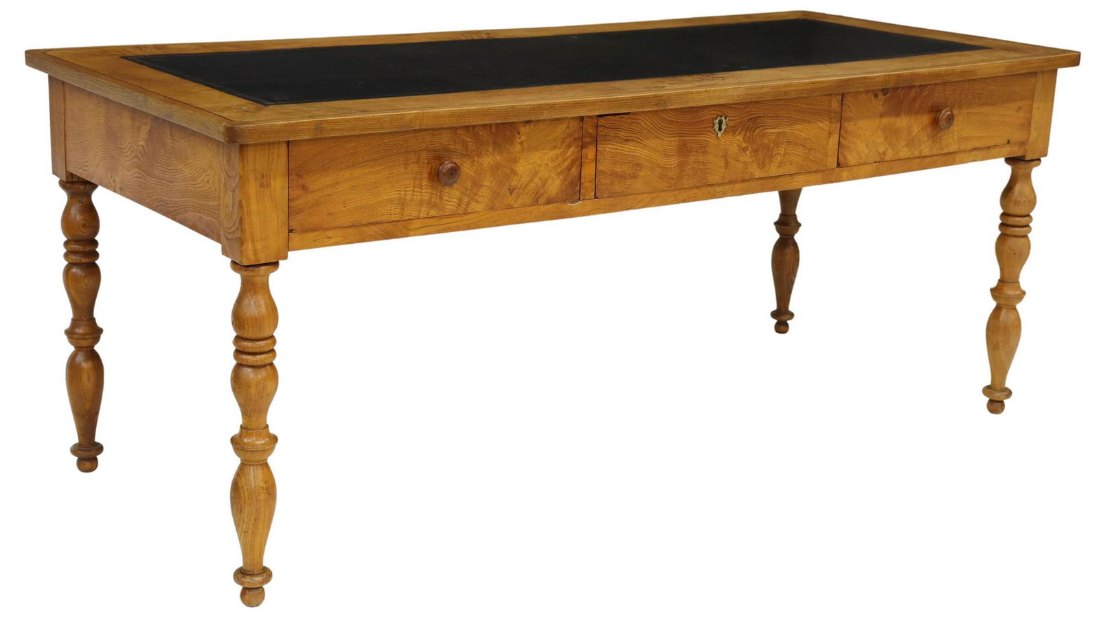 FRENCH LOUIS PHILIPPE PERIOD ELM BUREAU PLAT (1 of 5)