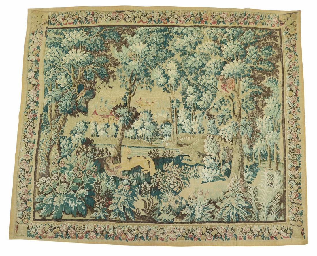 ARTIS FLORA VERDURE STYLE SCREEN PRINTED TAPESTRY (1 of 4)