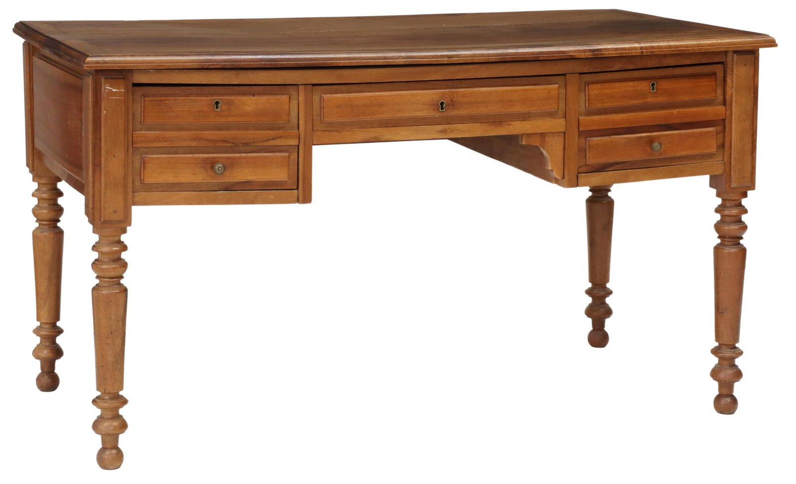 FRENCH LOUIS PHILIPPE PERIOD WALNUT WRITING DESK (1 of 5)