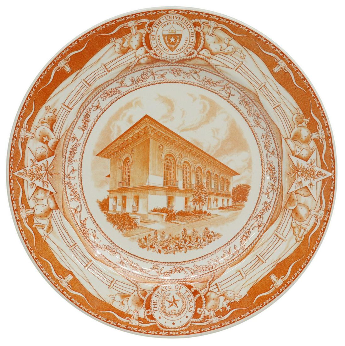 WEDGWOOD UT 'THE OLD LIBRARY' COMMEMORATIVE PLATE (1 of 3)