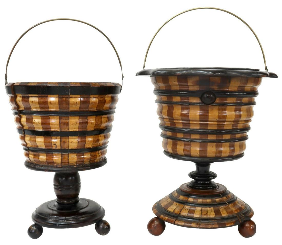 (2) DUTCH PARQUETRY TEESTOOF KETTLE BUCKETS (1 of 5)