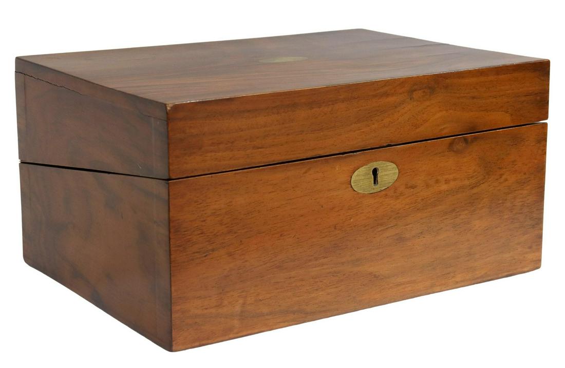 ENGLISH VICTORIAN MAHOGANY WRITING BOX (1 of 4)