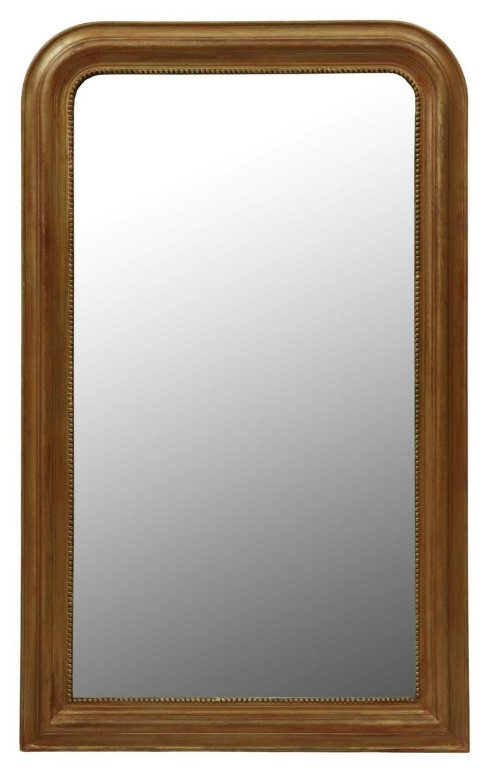 FRENCH LOUIS PHILIPPE GILTWOOD WALL MIRROR (1 of 3)