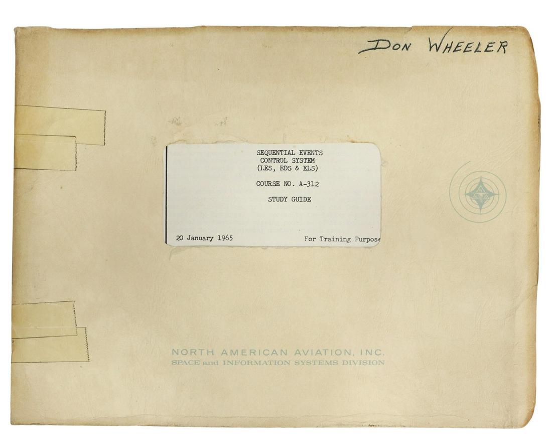 NASA APOLLO TRAINING MANUAL, 'SEQUENTIAL EVENTS' (1 of 9)