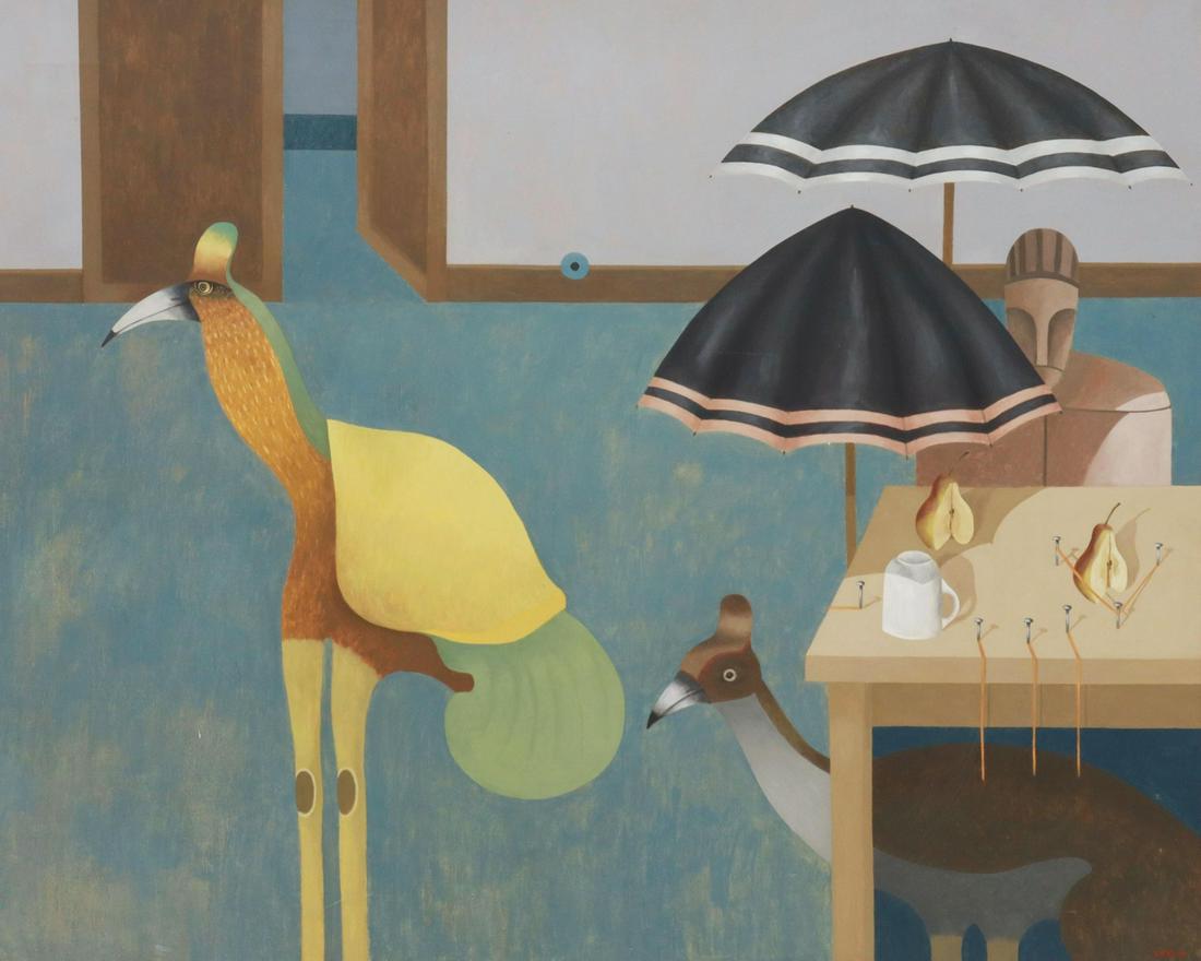 EMILIO ORTIZ (MEXICO, 1936-1987) PAINTING, LA MESA (1 of 5)