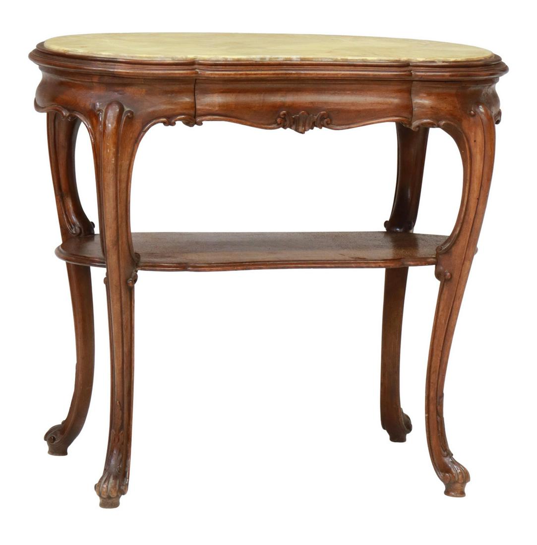 LOUIS XV STYLE KIDNEY-FORM SIDE TABLE (1 of 5)