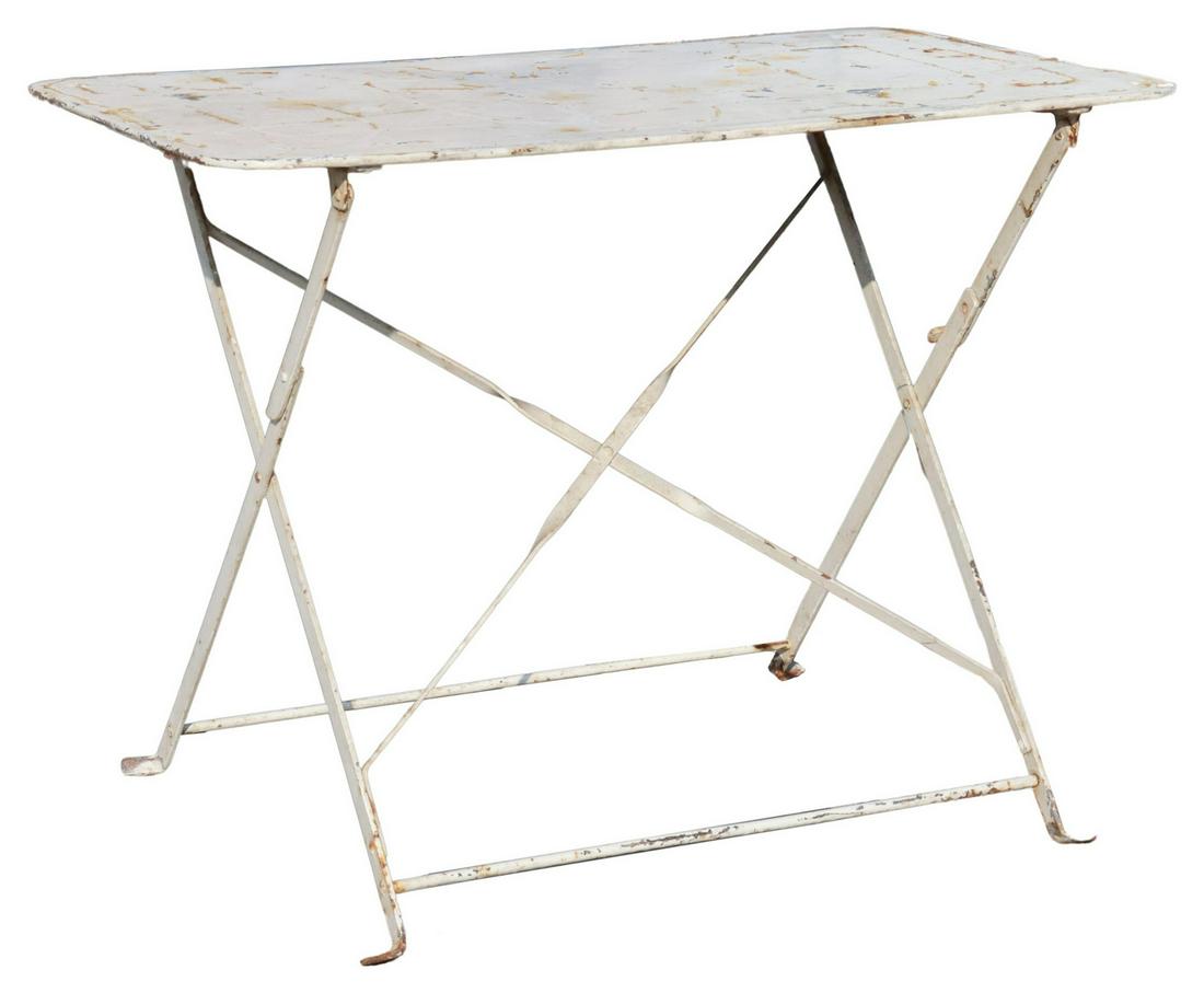 WROUGHT IRON FOLDING PATIO TABLE (1 of 3)