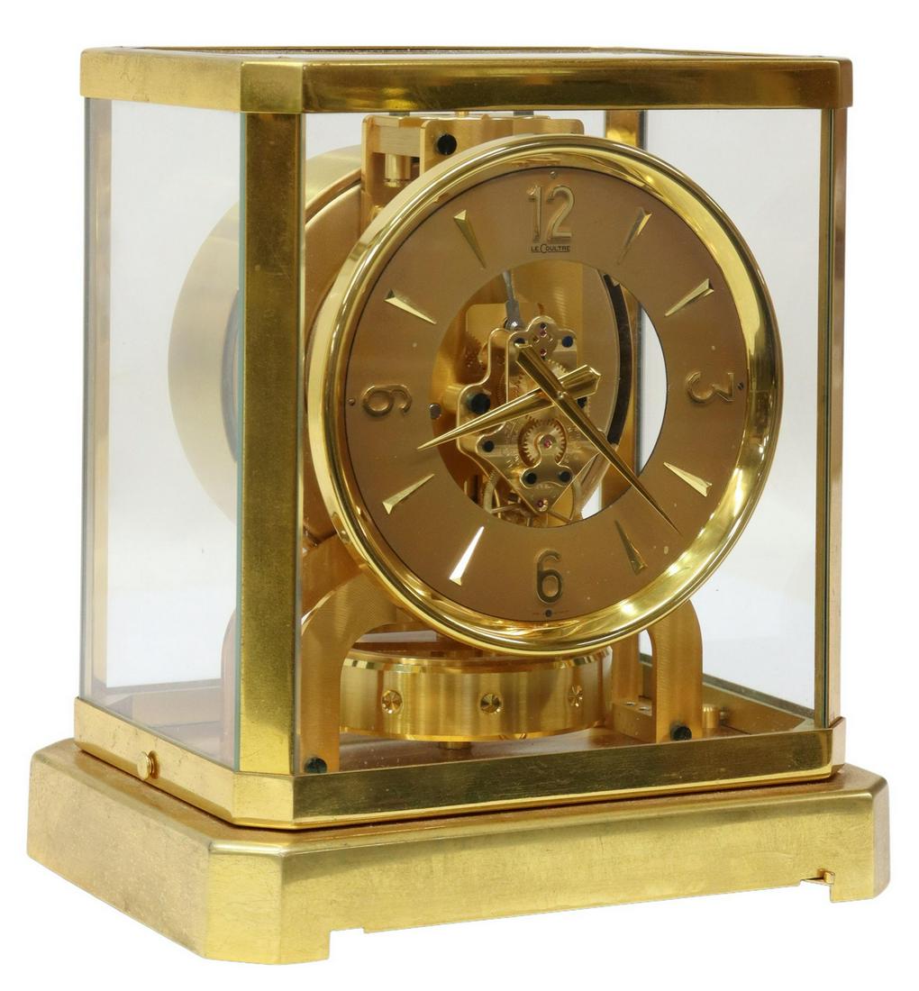 SWISS JAEGER-LECOULTRE GILT-BRASS ATMOS CLOCK (1 of 5)